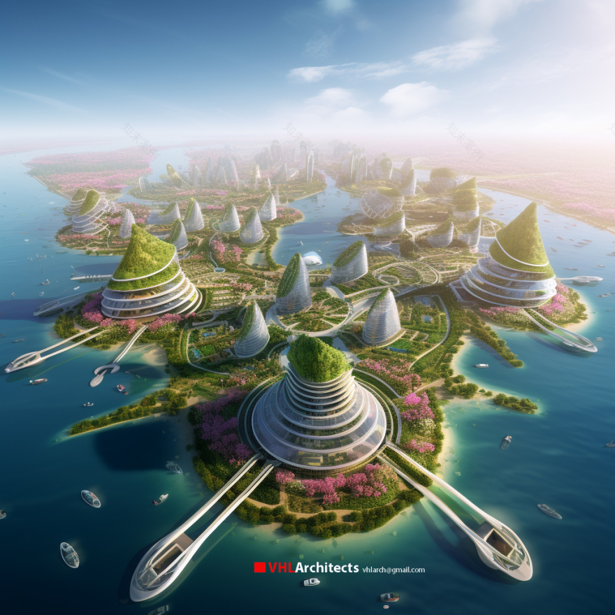 Smart City off the floating of Truong Sa island VN-0