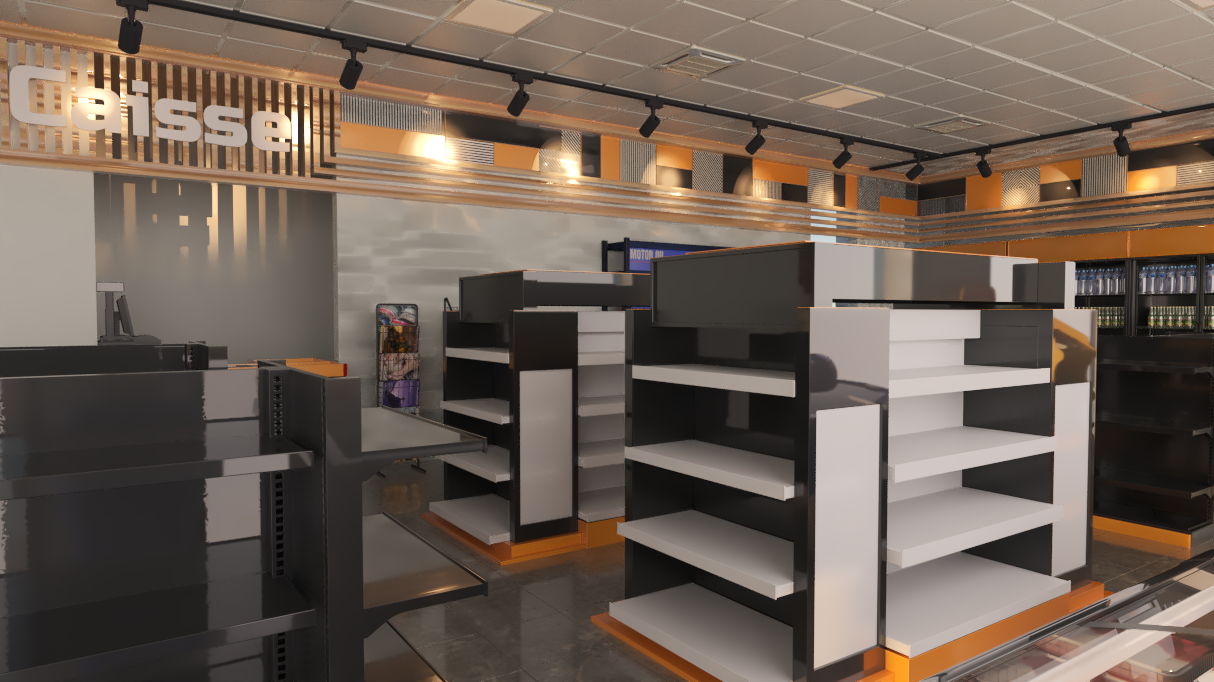 加油站的美食广场和商店设计 · 突尼斯-7