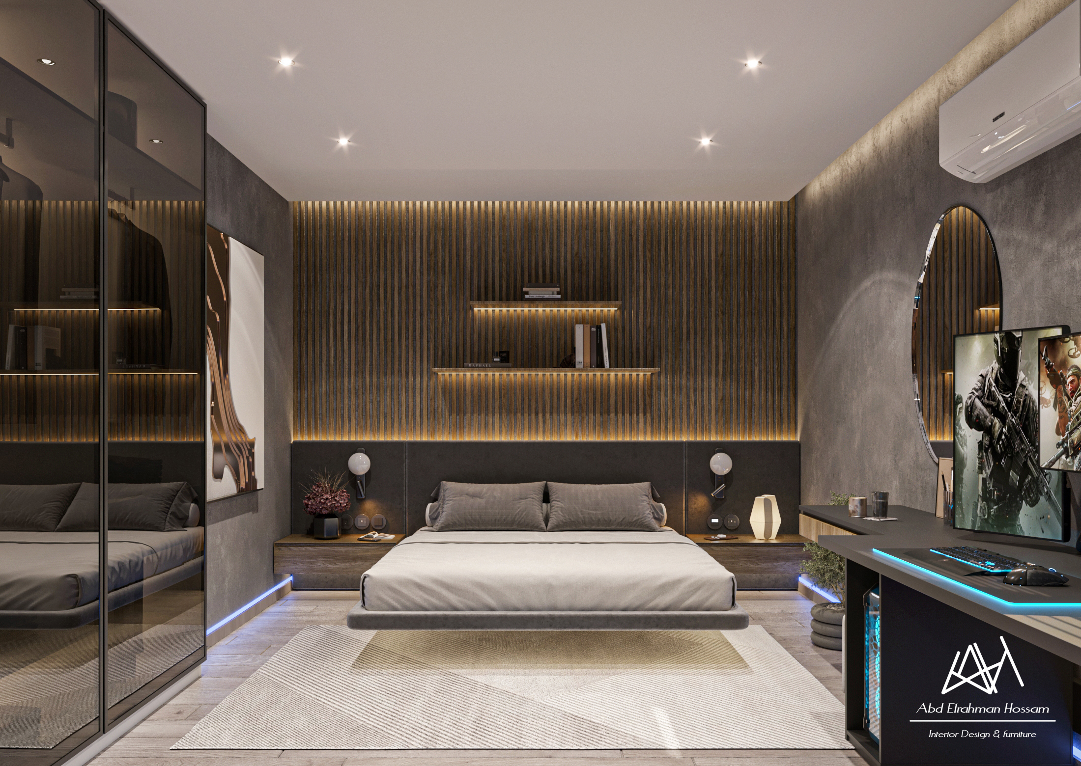 黑色卧室丨沙特阿拉伯-5