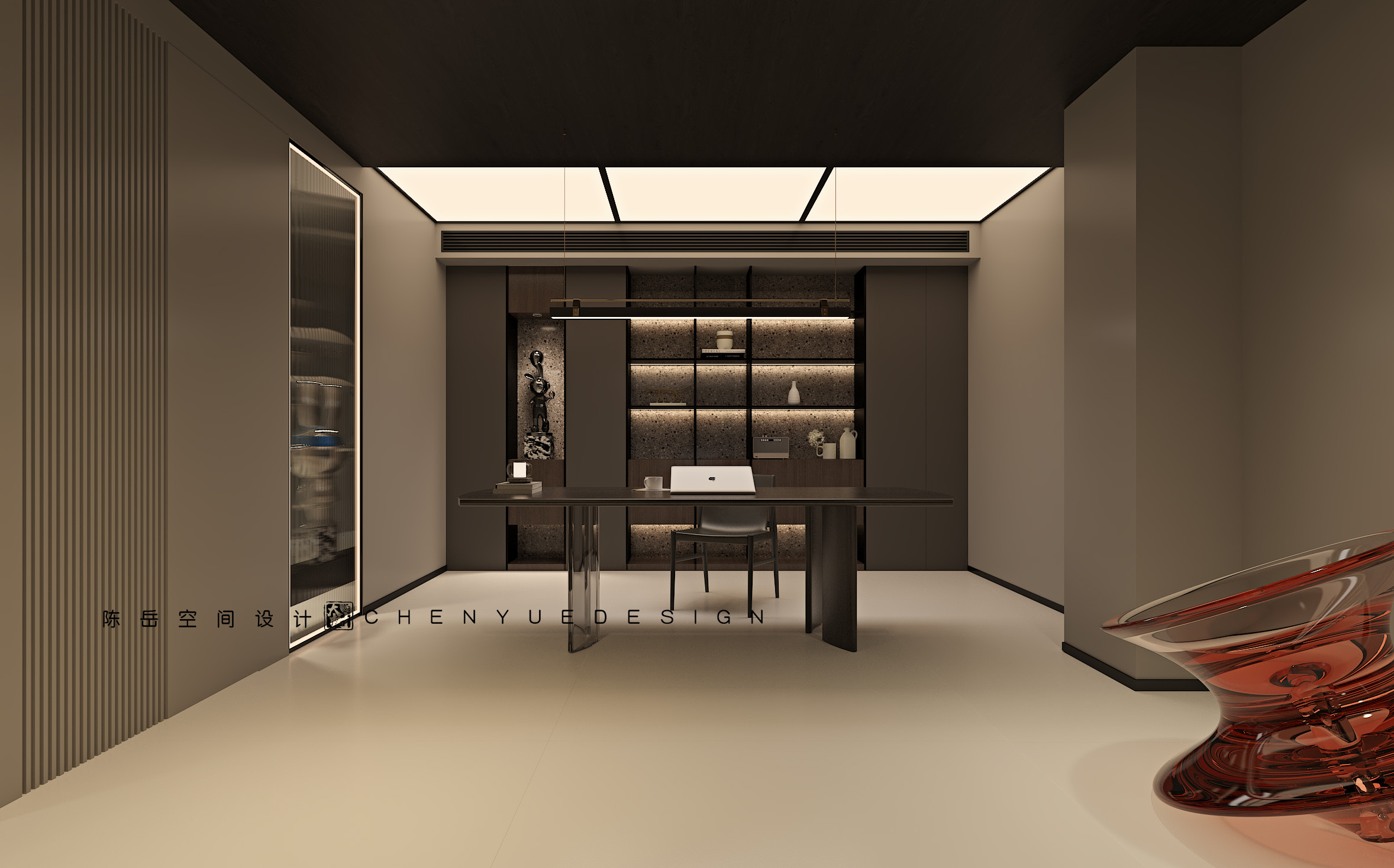 招商天府玺底跃350㎡意式极简丨中国成都丨陈岳-41