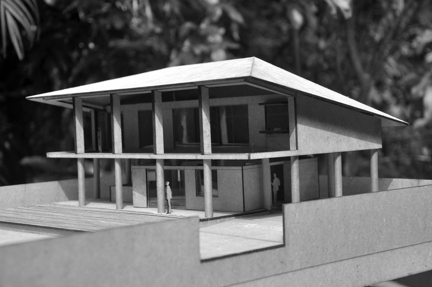 印度卡利库特 Elathur 海滩混凝土住宅-47