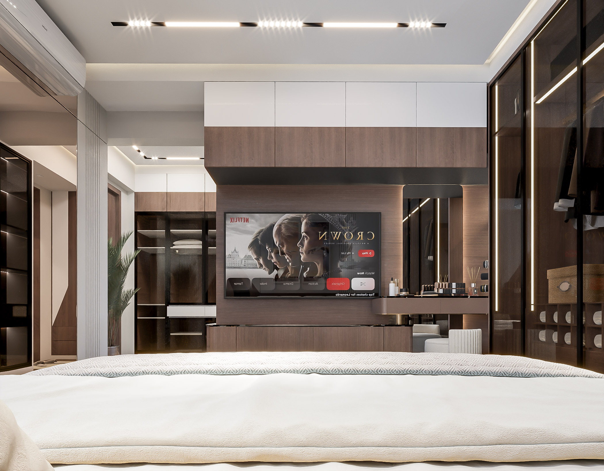 优雅带私人浴室的主卧设计丨S90 architect-12