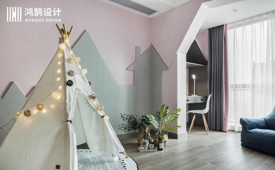 鸿鹄设计上海轻奢平层,精致细节呈现品质生活-21