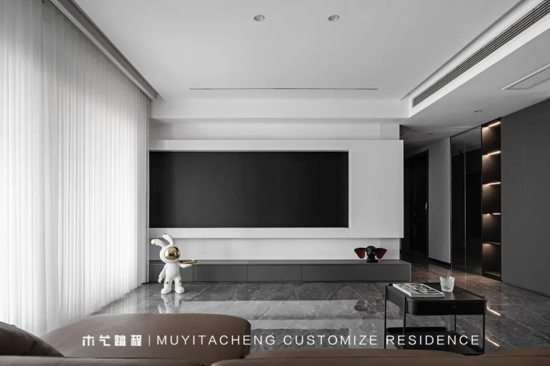 极简黑白,家的温度与高级定制丨中国重庆丨重庆木艺踏程全屋定制-14