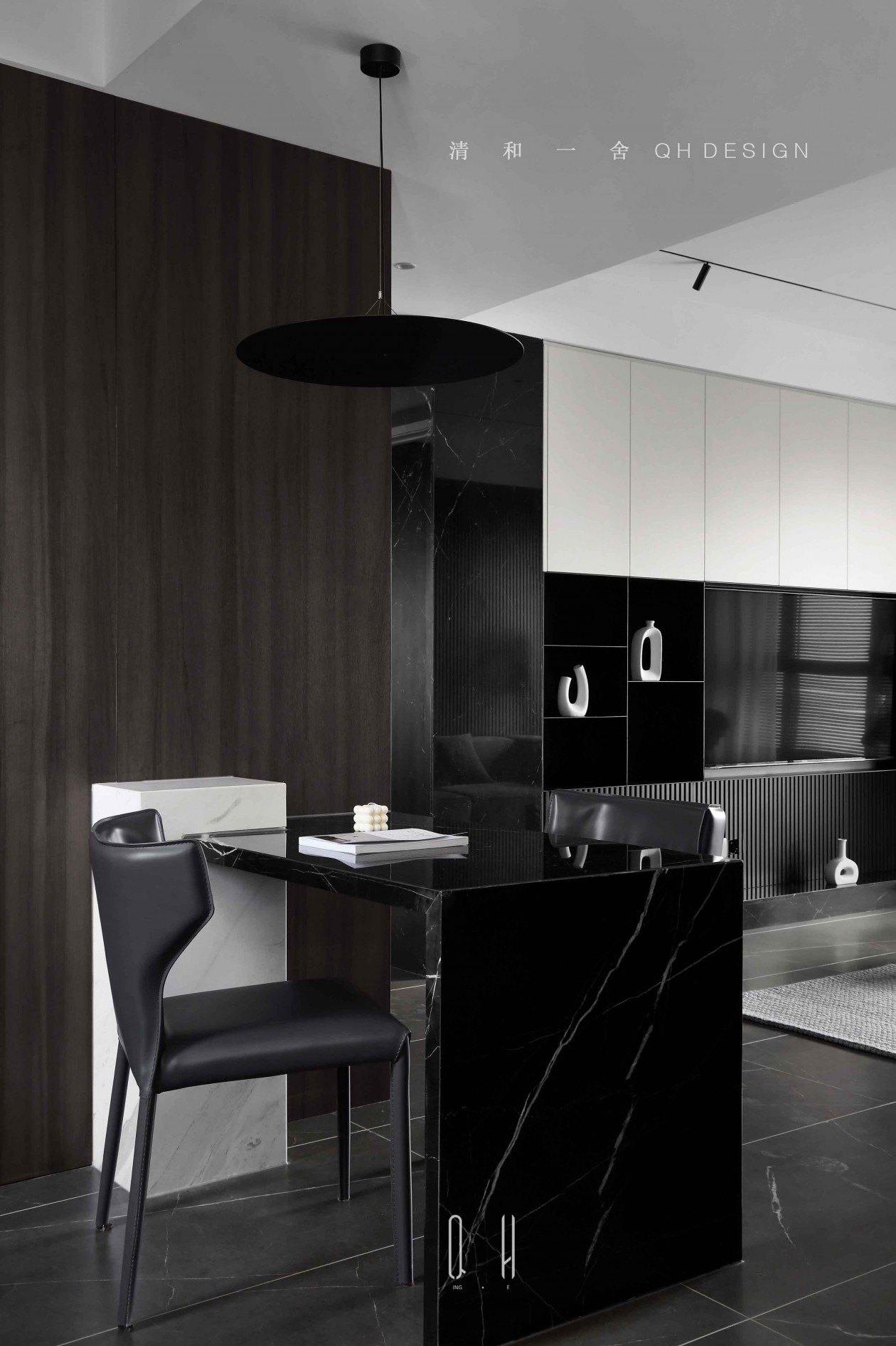 黑色百叶帘下的静谧空间丨中国天津丨Q.H DESIGN TEAM-29
