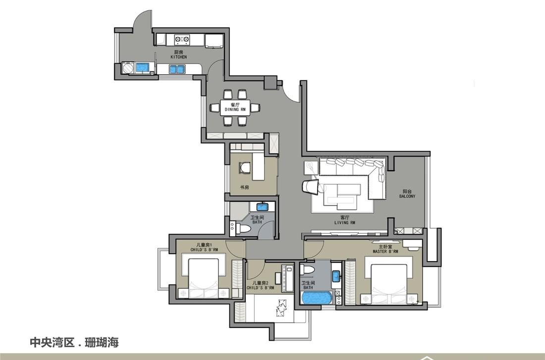 120㎡老气精装房掰成时髦精致轻奢风-4