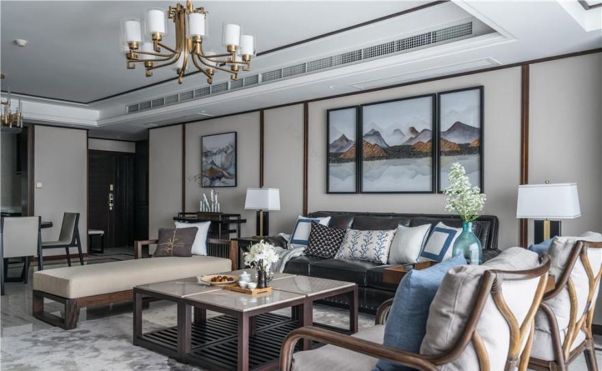 欧式奢华公寓,色彩搭配展现多元风格-10