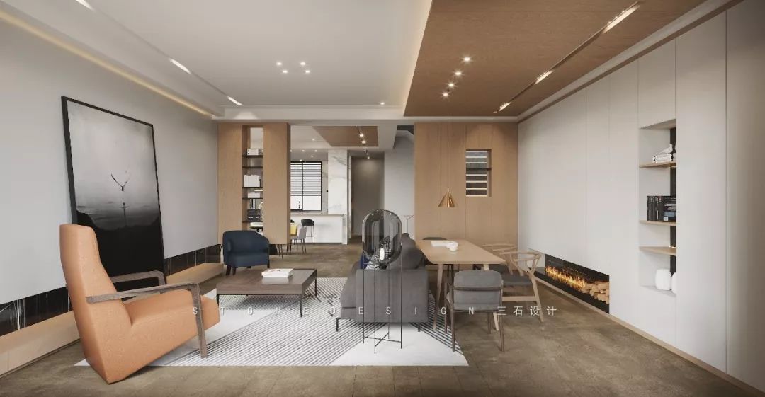 奶油色调的家丨中国台州丨三石设计工作室-61