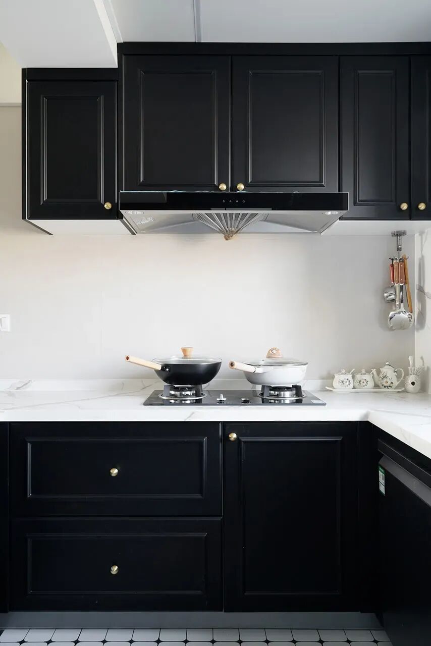 昆明13万打造125㎡现代轻法式三居，黑白配色的极致优雅，每一寸都美到骨子里！-30