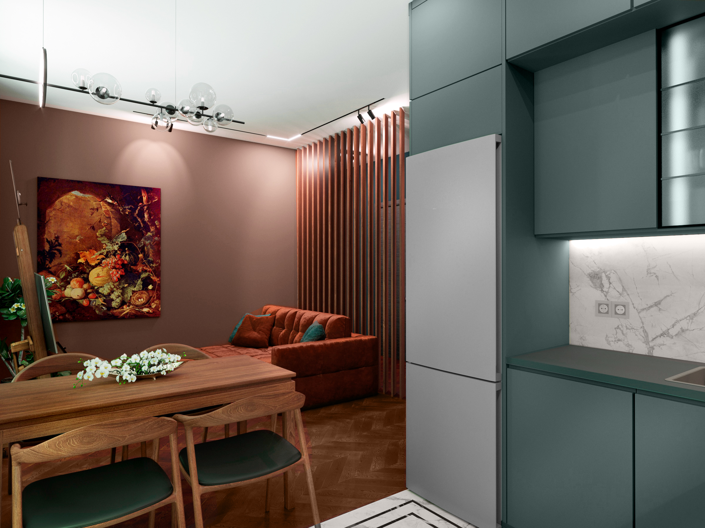 三室公寓室内设计-3