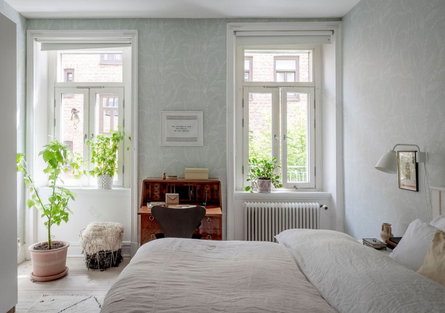 色彩斑斓的瑞典公寓 | 现代艺术装点生活空间-20