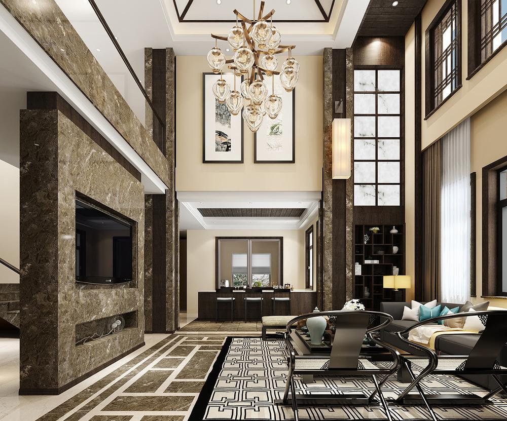 华润悦府茶室——高驰设计胡美进新作演绎禅意空间-4