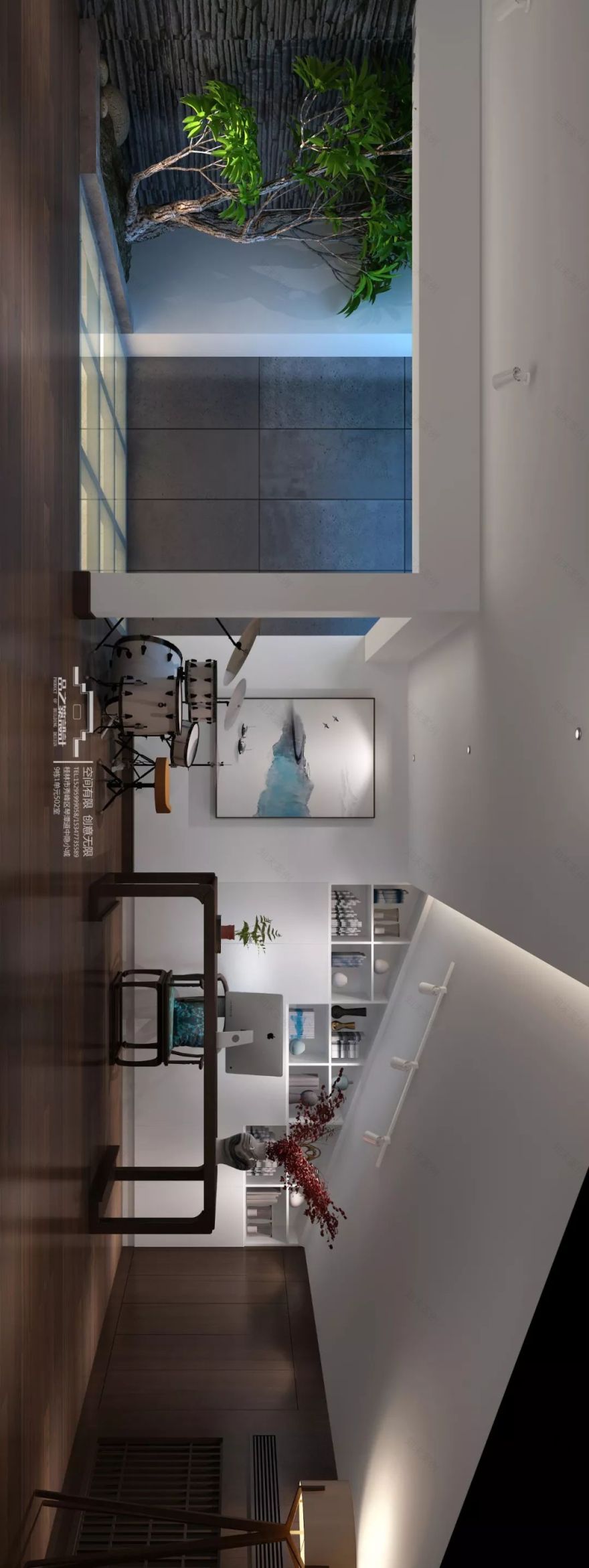 新桂系设计 | 桂林 480㎡别墅空间,品茗生活之美-17