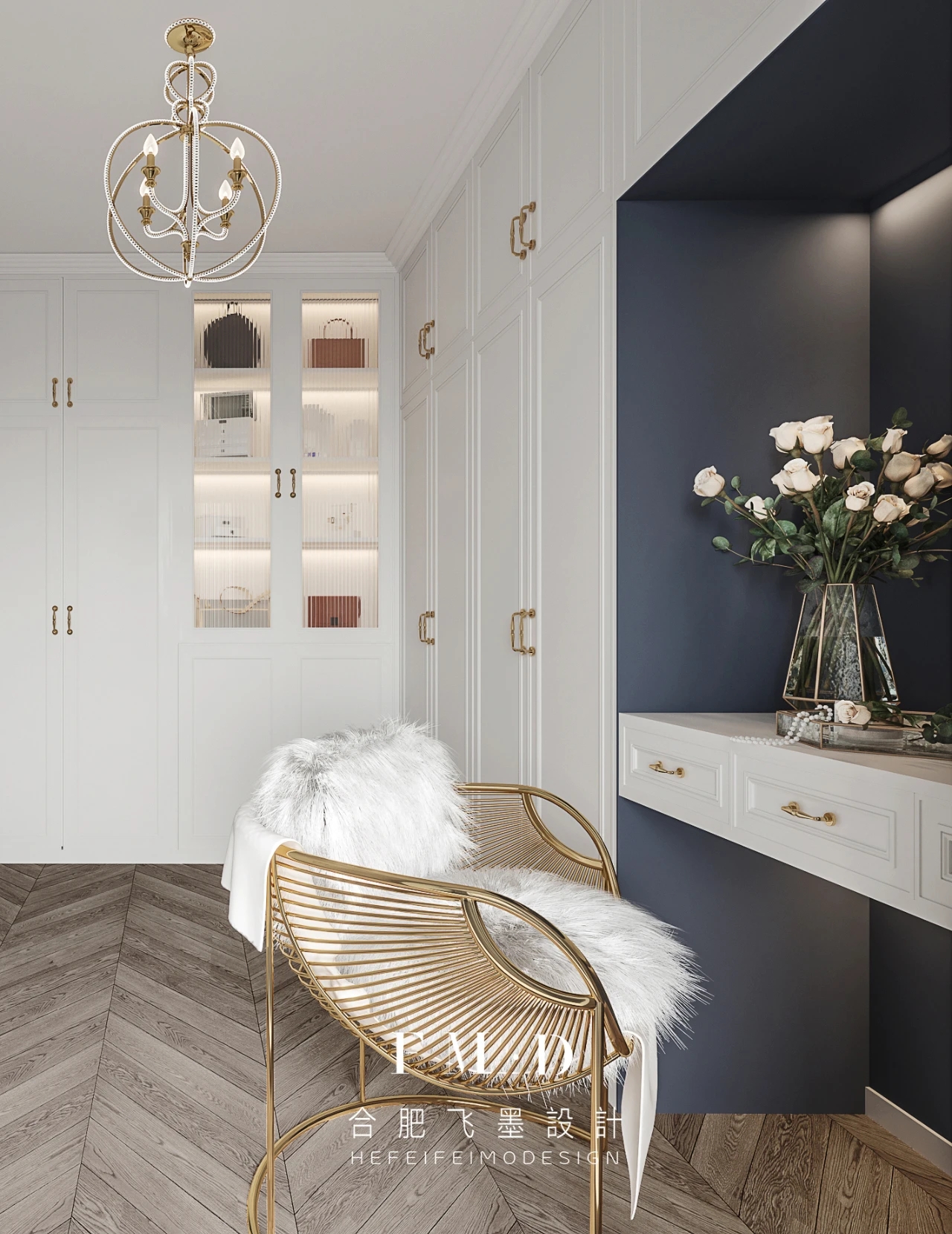 合肥万振逍遥苑 140㎡轻奢法式婚房，设计让生活始终保持新鲜感-16