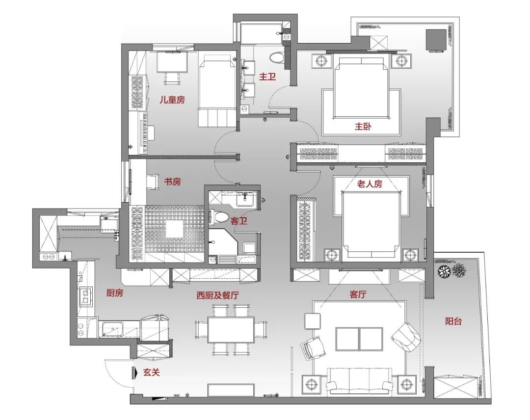三代同堂的收纳艺术——幸福家园姚宅深度解析-18