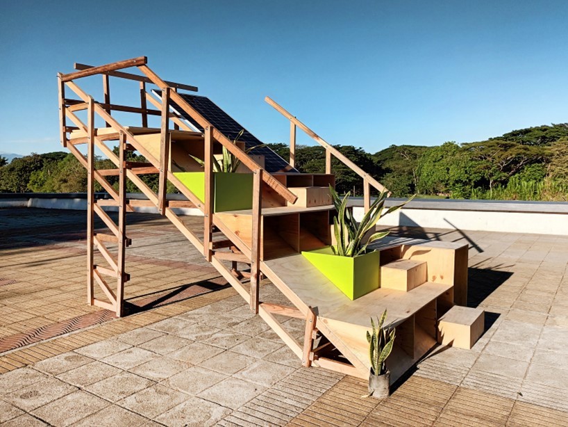 哥伦比亚木质太阳能城市家具塑造公共空间-31