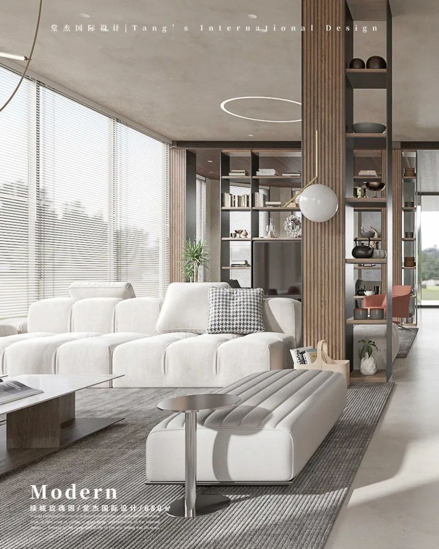 绿城玫瑰园现代风别墅丨中国南京丨堂杰国际设计-25