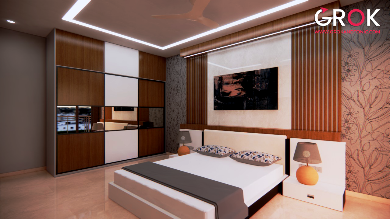 2BHK 3D Interior Design | GROK-12