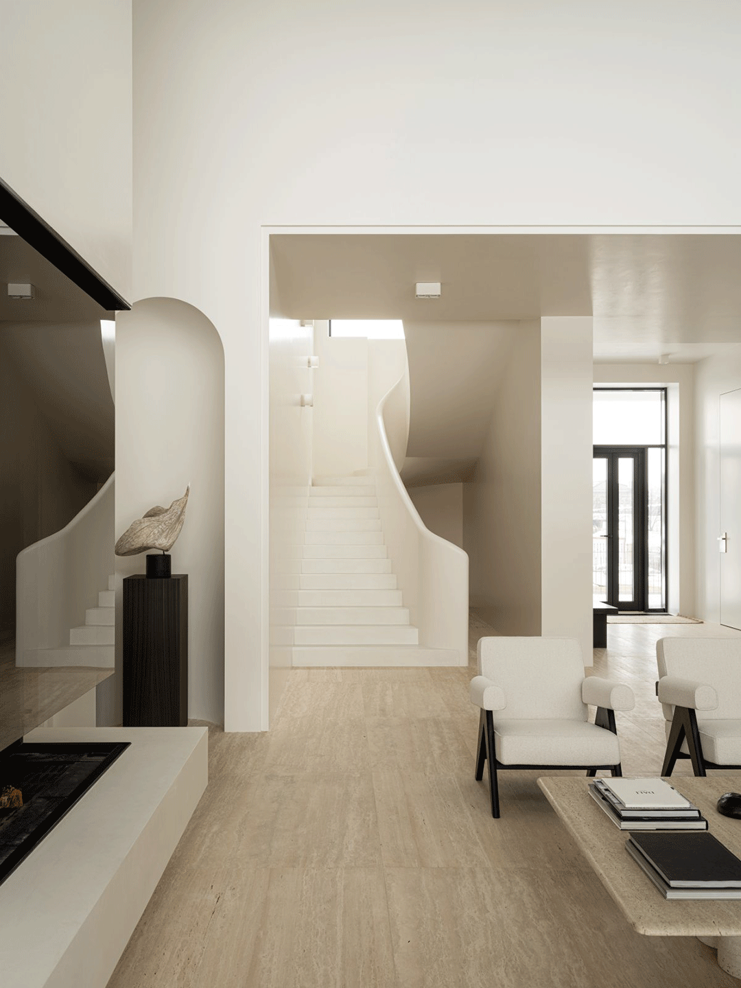 500㎡现代主义别墅，温柔中性色的质感家-18