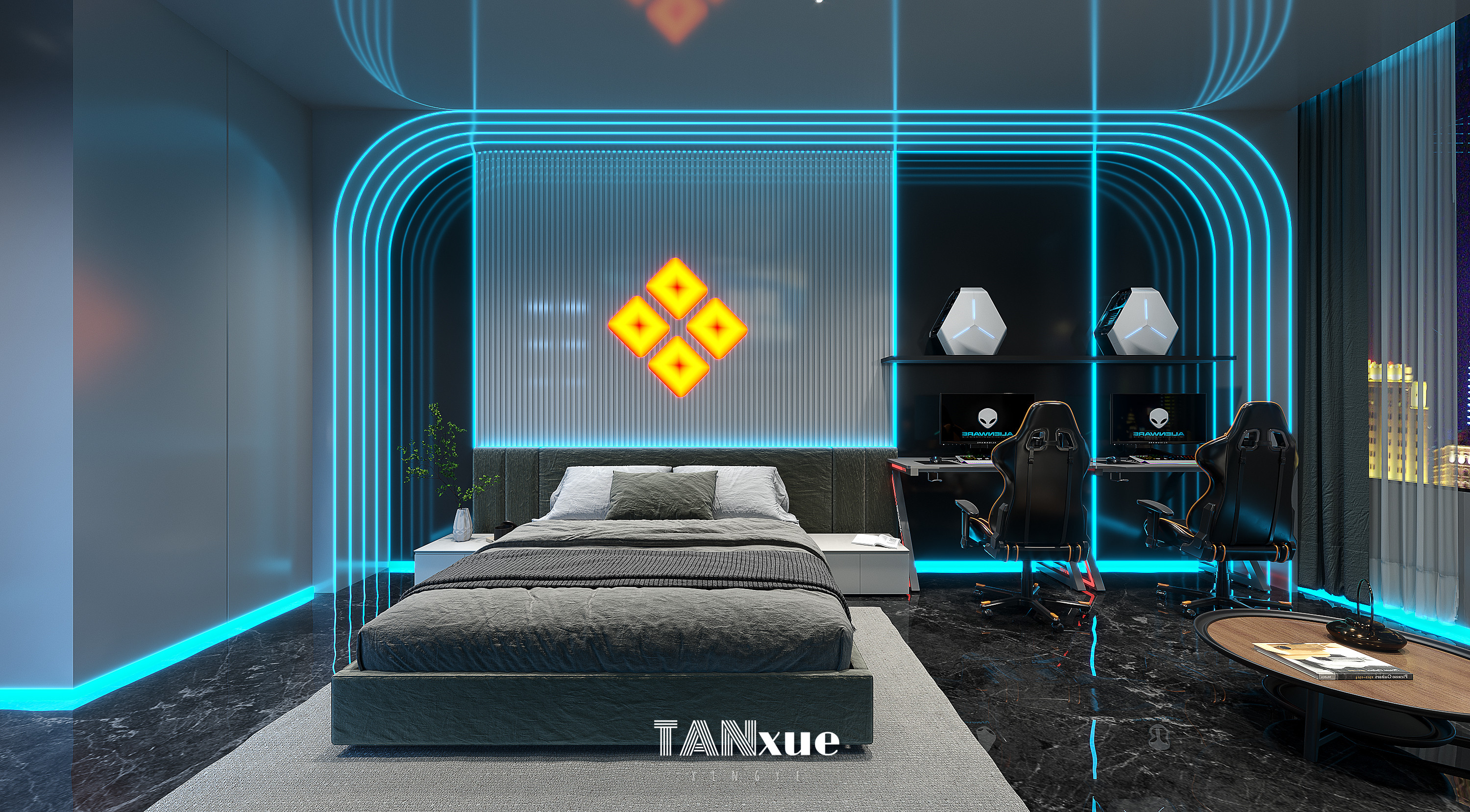 电竞酒店/未来科技风-2