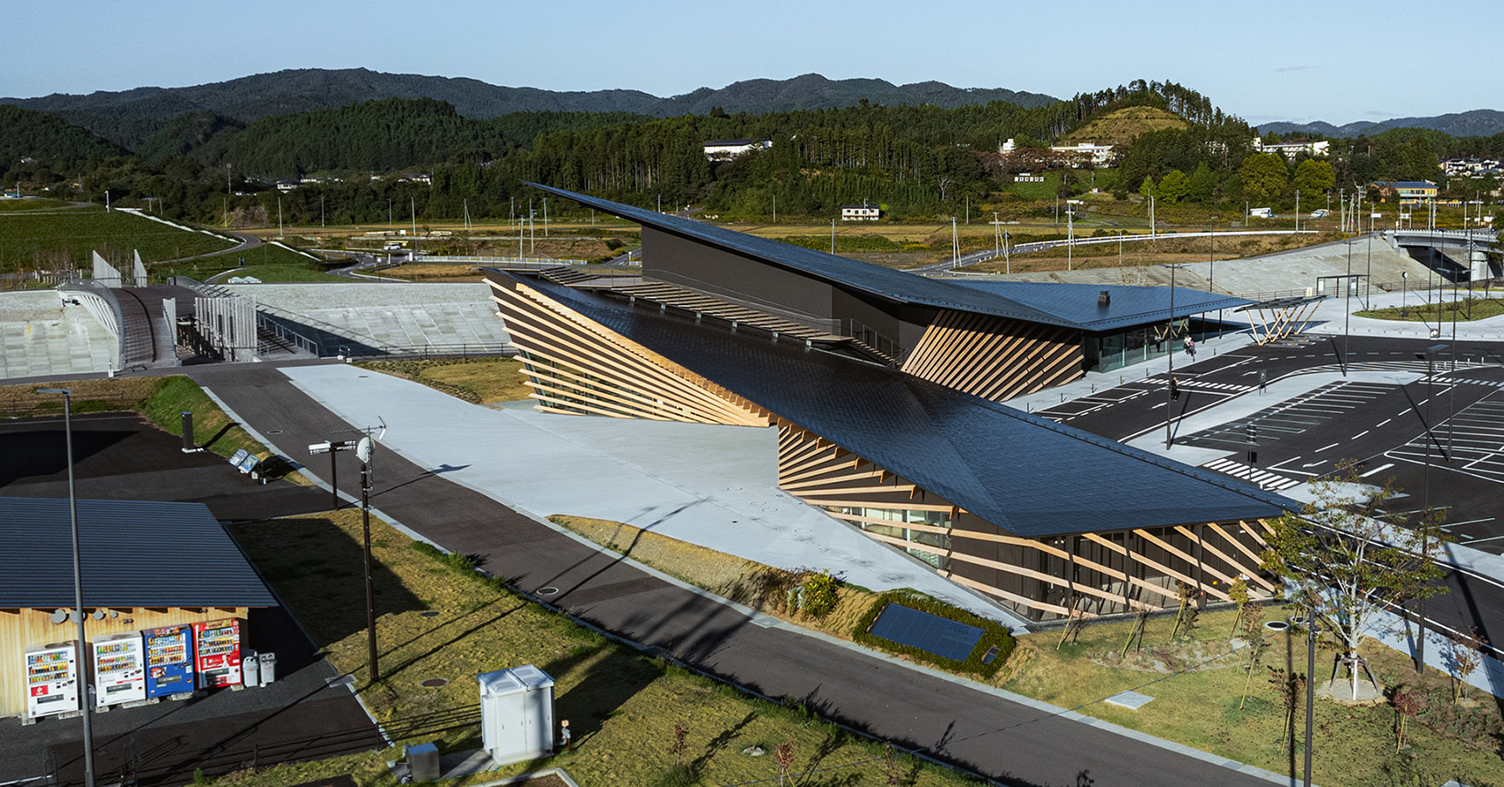 日本宫城县道之驿 Sansan 南三陆丨隈研吾建筑都市设计事务所-14