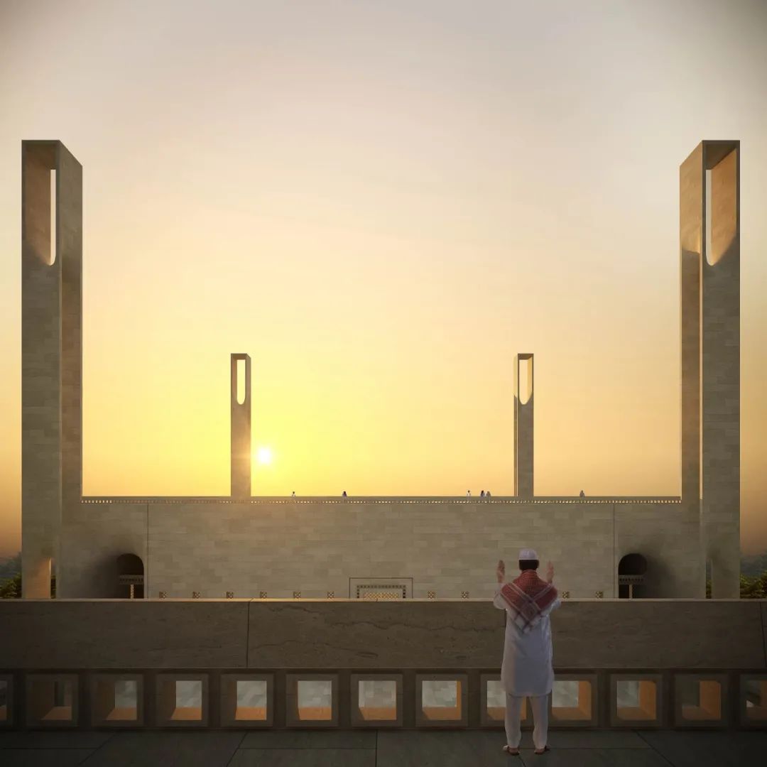 迪拜标志性清真寺丨阿联酋迪拜丨Luca Poian Forms-11