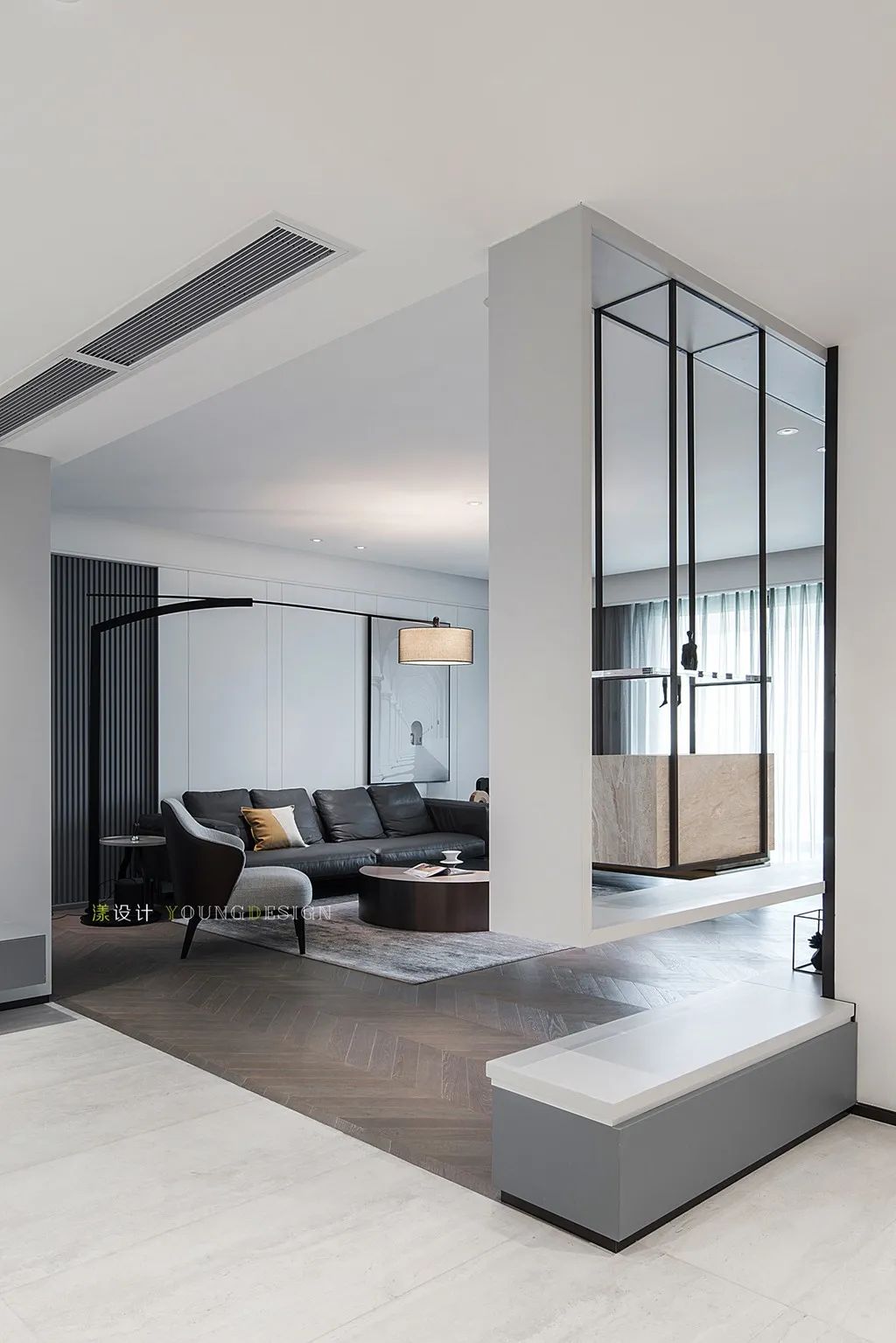 300㎡大平层极简艺术空间，设计师如何拆掉重来？-14