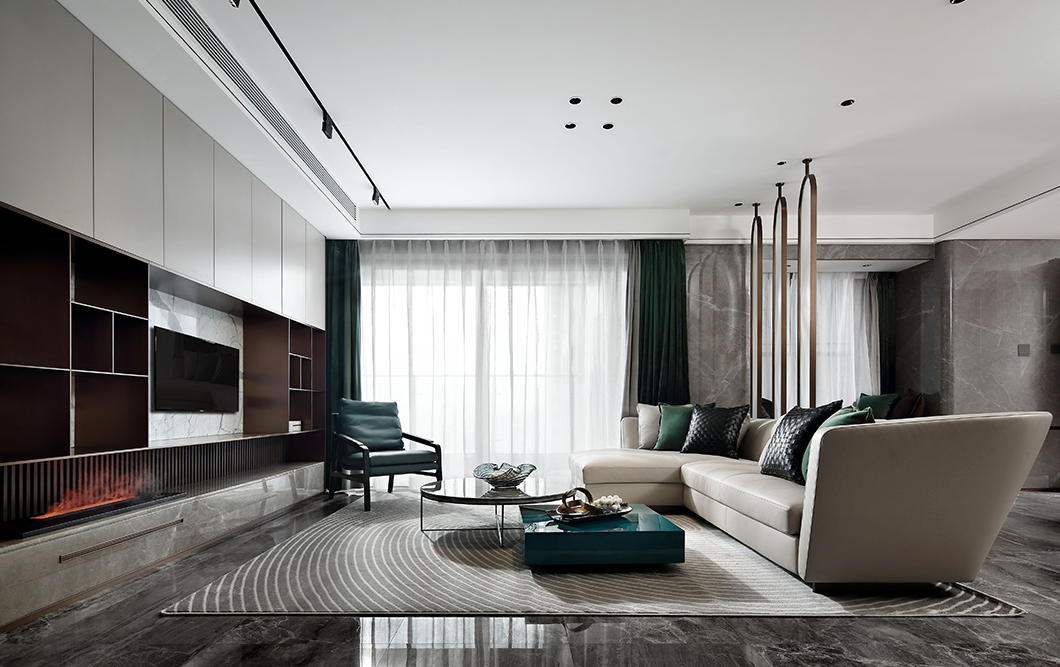 造就设计--简洁高级灰165㎡-1