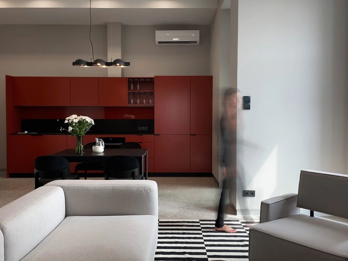 红绿撞色两室一厅丨Oleksandra Teslia-28