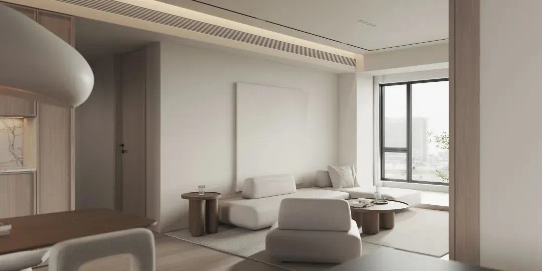 137㎡侘寂极简风住宅设计-14