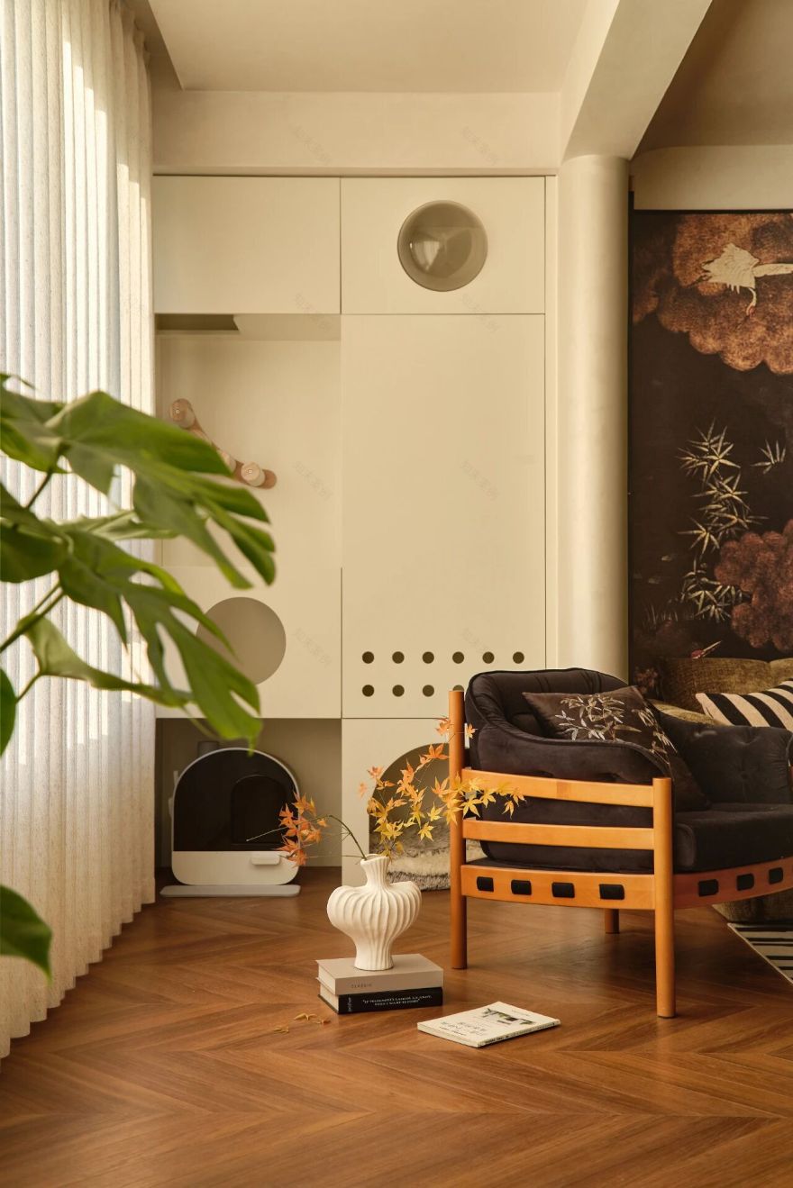 纵禾空间设计143㎡复古电影感住宅设计丨中国南京丨南京纵禾空间设计-23