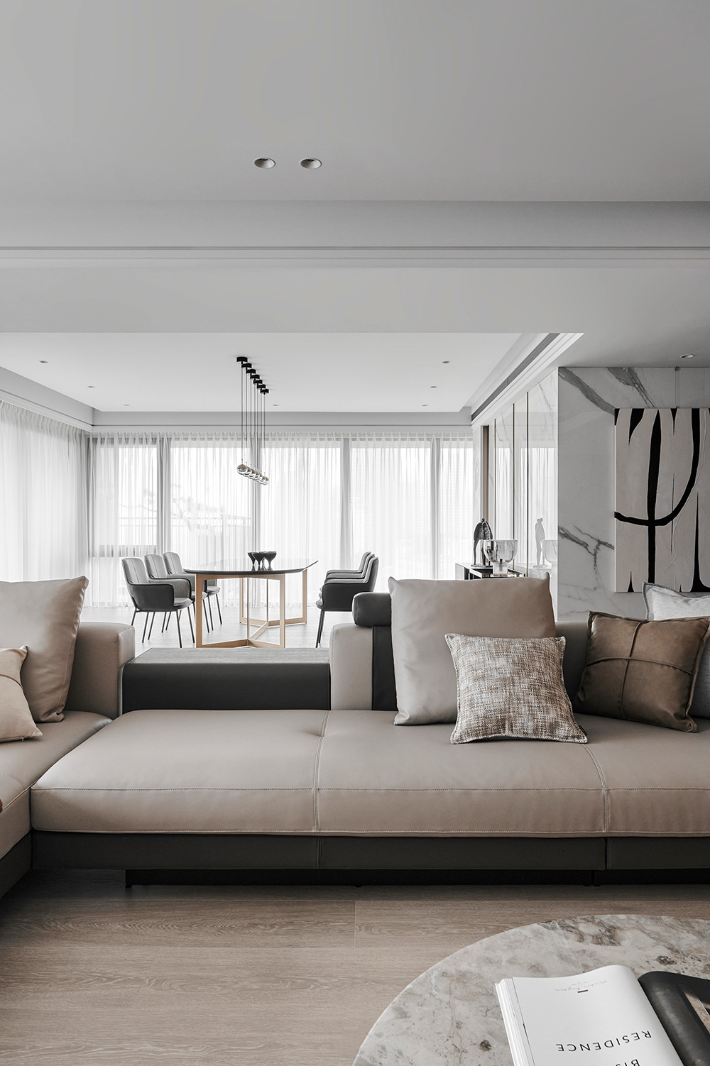 《川谷堂》简约大平层-7