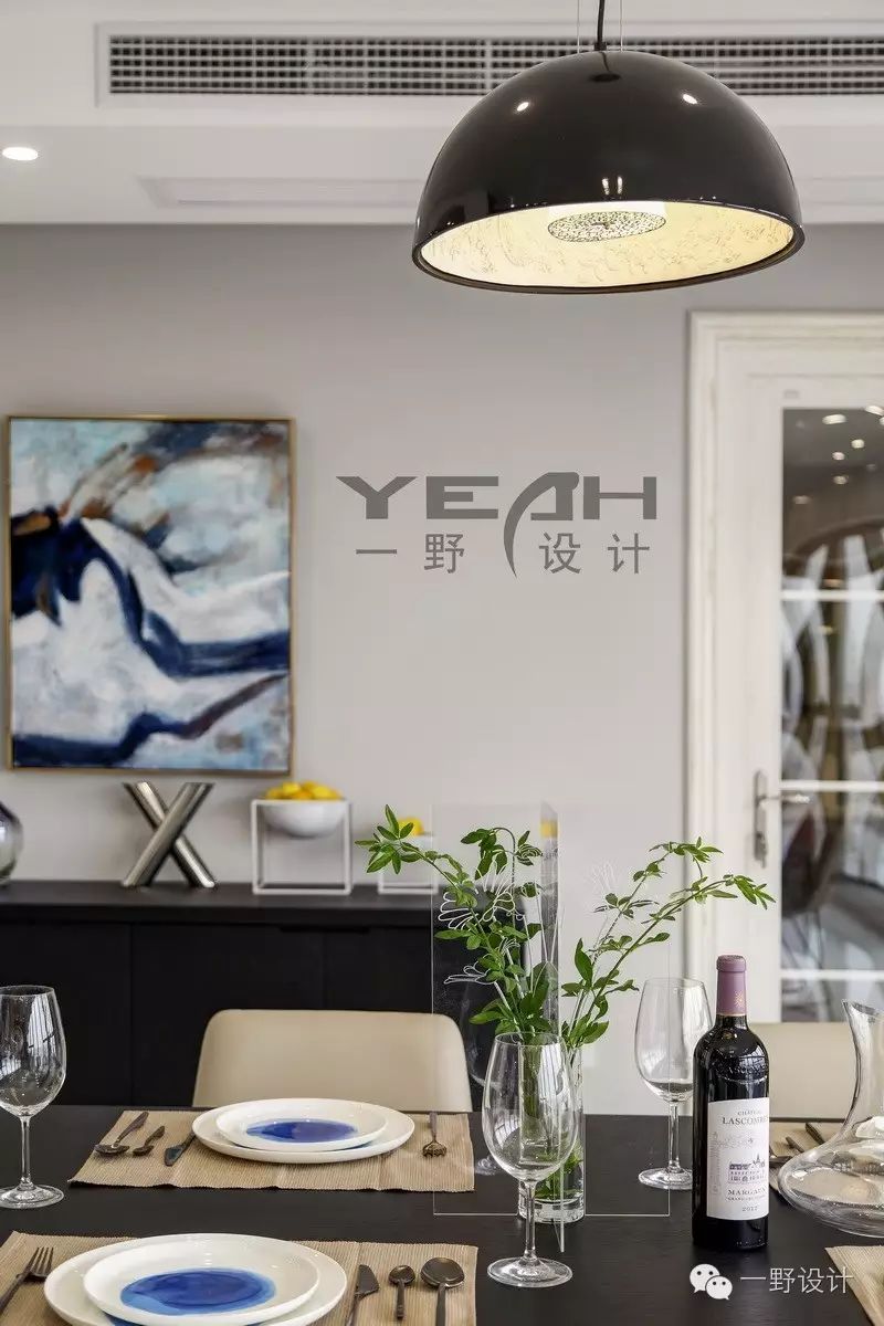 水岸清华瀚宫,现代简约蓝调空间-20