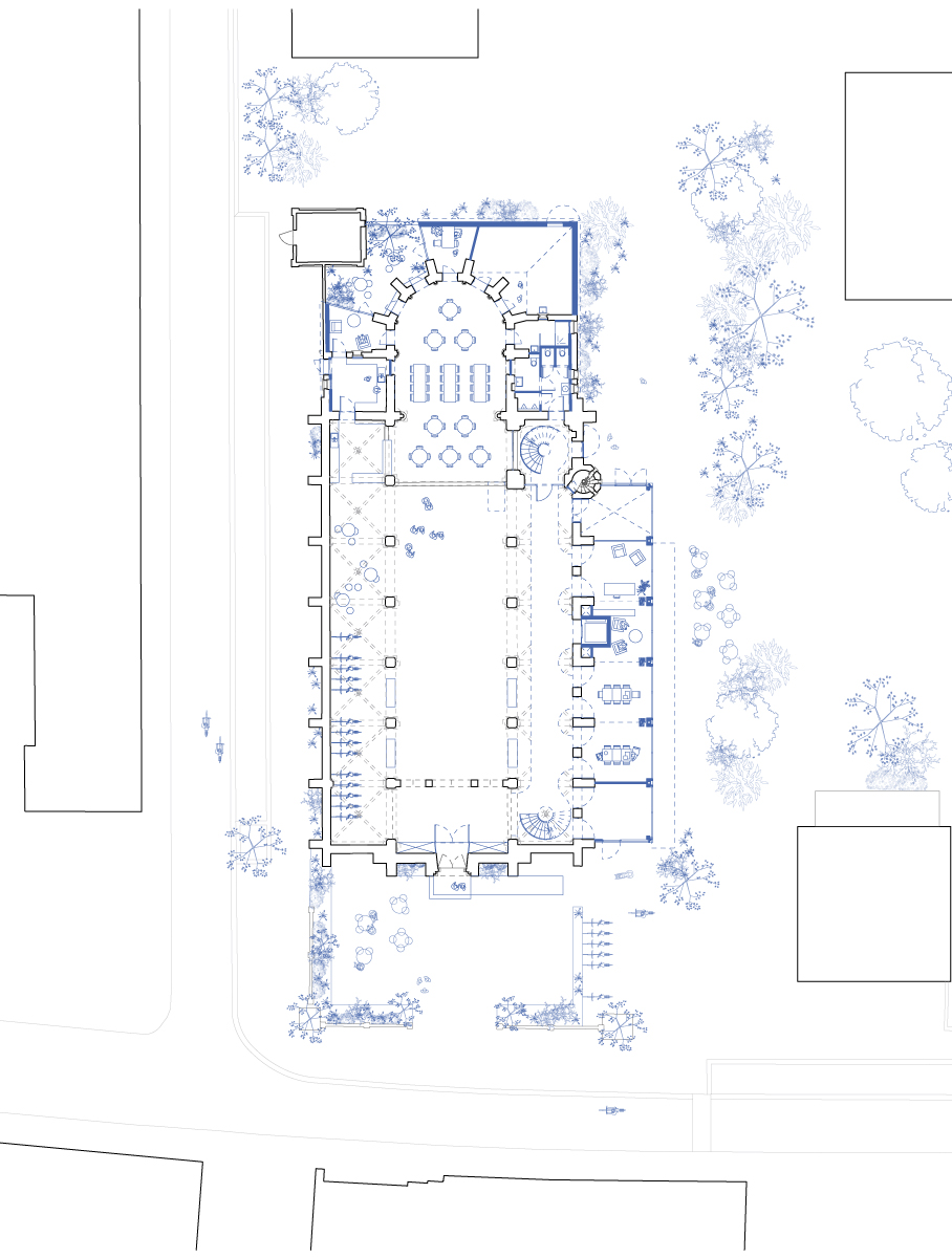 前教堂改造为带社区功能的办公楼丨比利时丨OFFICEU architects for urbanity-11