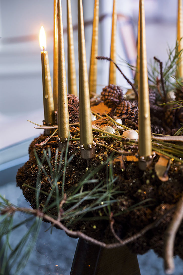 丹麦现代公寓的节日装饰艺术-6