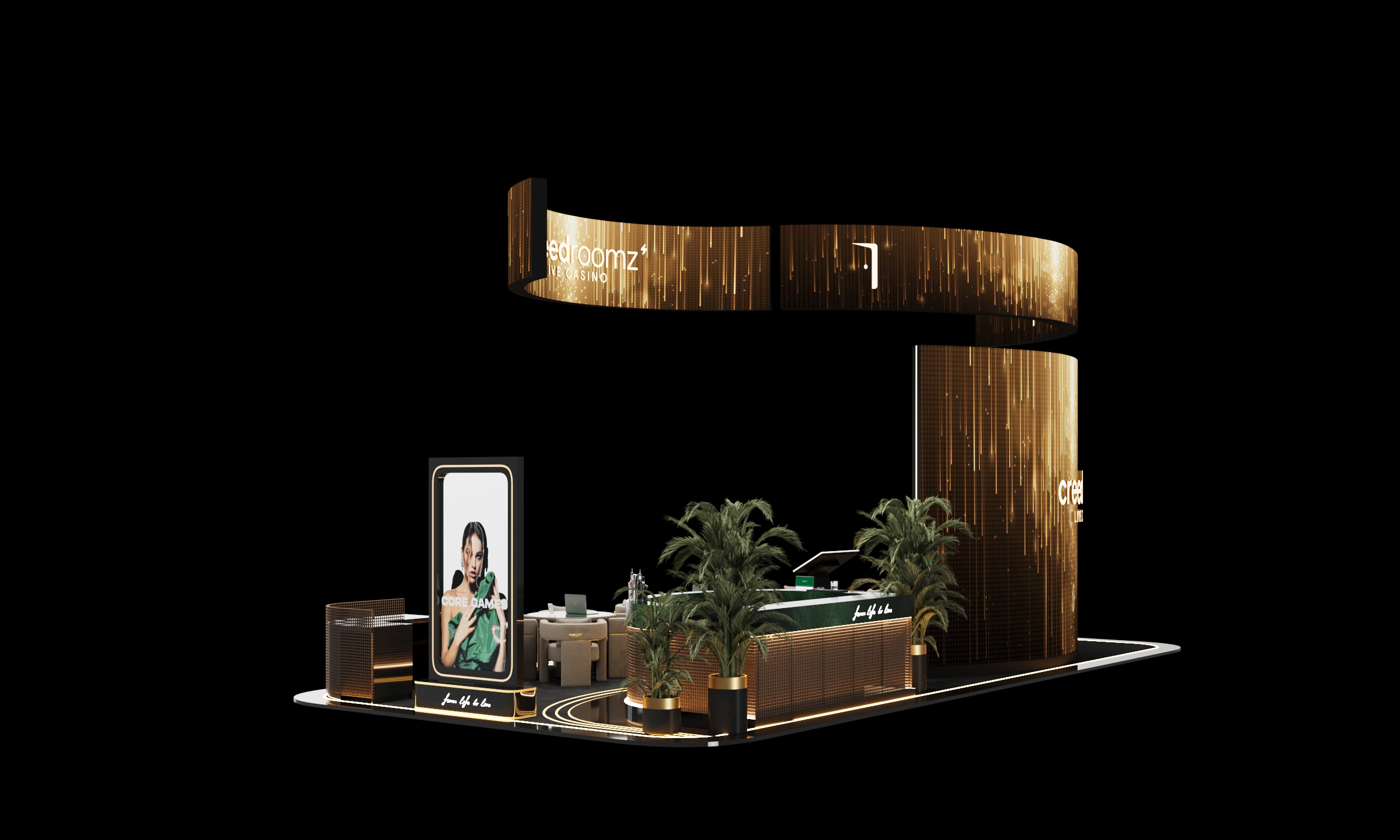 IGB Expo stand design for Creed Roomz (Soft Construct)-3