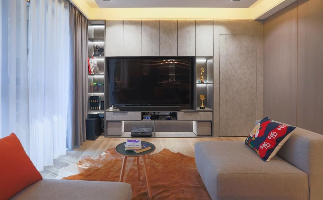 原木灰的现代艺术之家-5