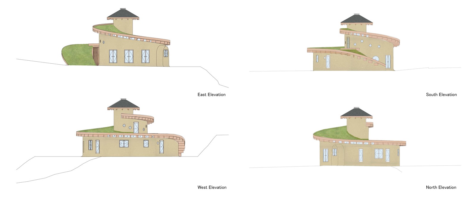 淡路岛螺旋住宅-25