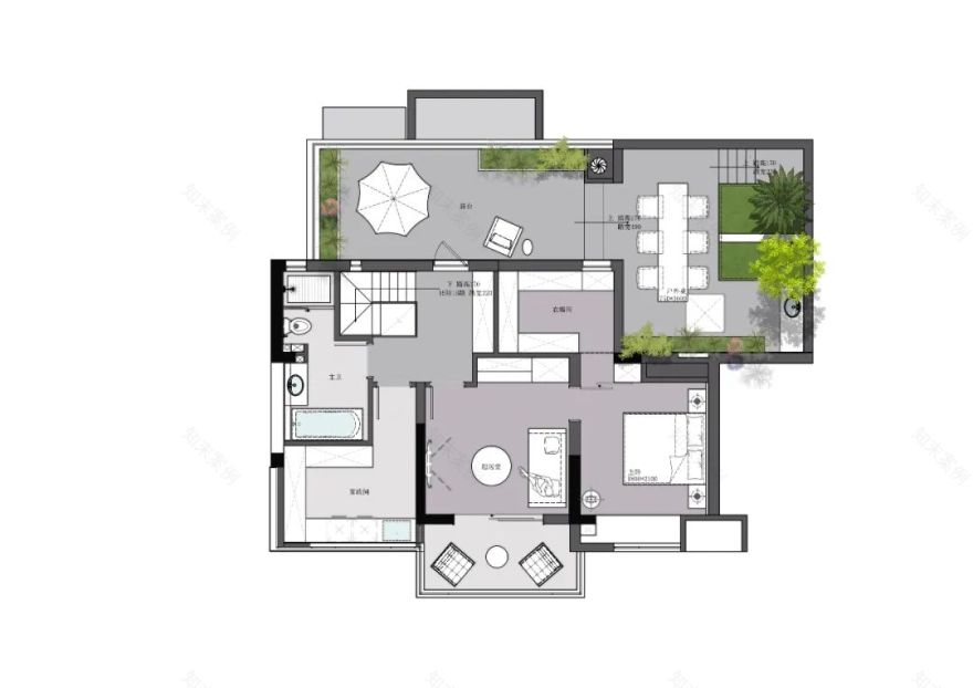 水泥漆+原木,感受极简的温度 | 吾索设计-67