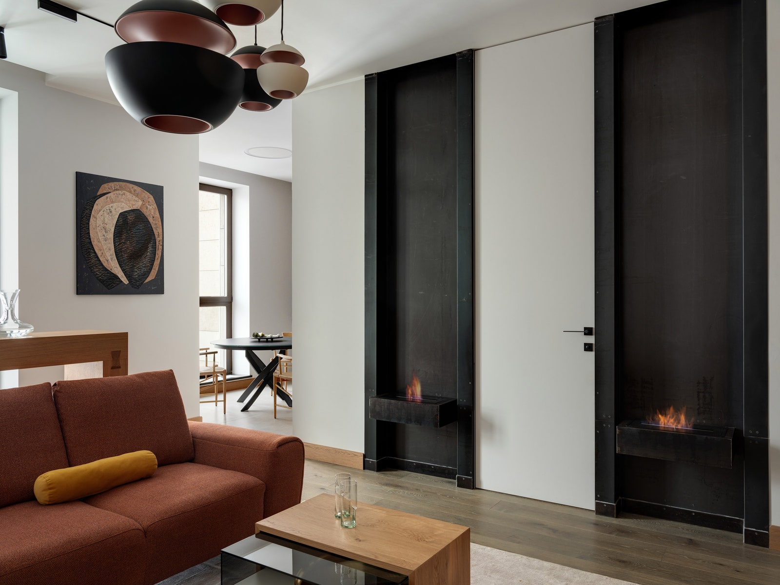 极简木质空间 | 莫斯科 117 平米公寓设计-2