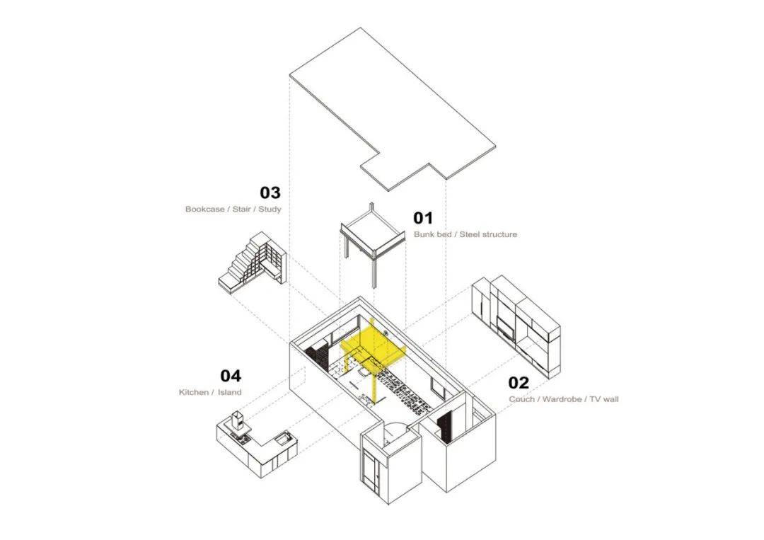 23 平米小户型,摇滚音乐的微观世界丨NestSpace Design 巢空间设计-13