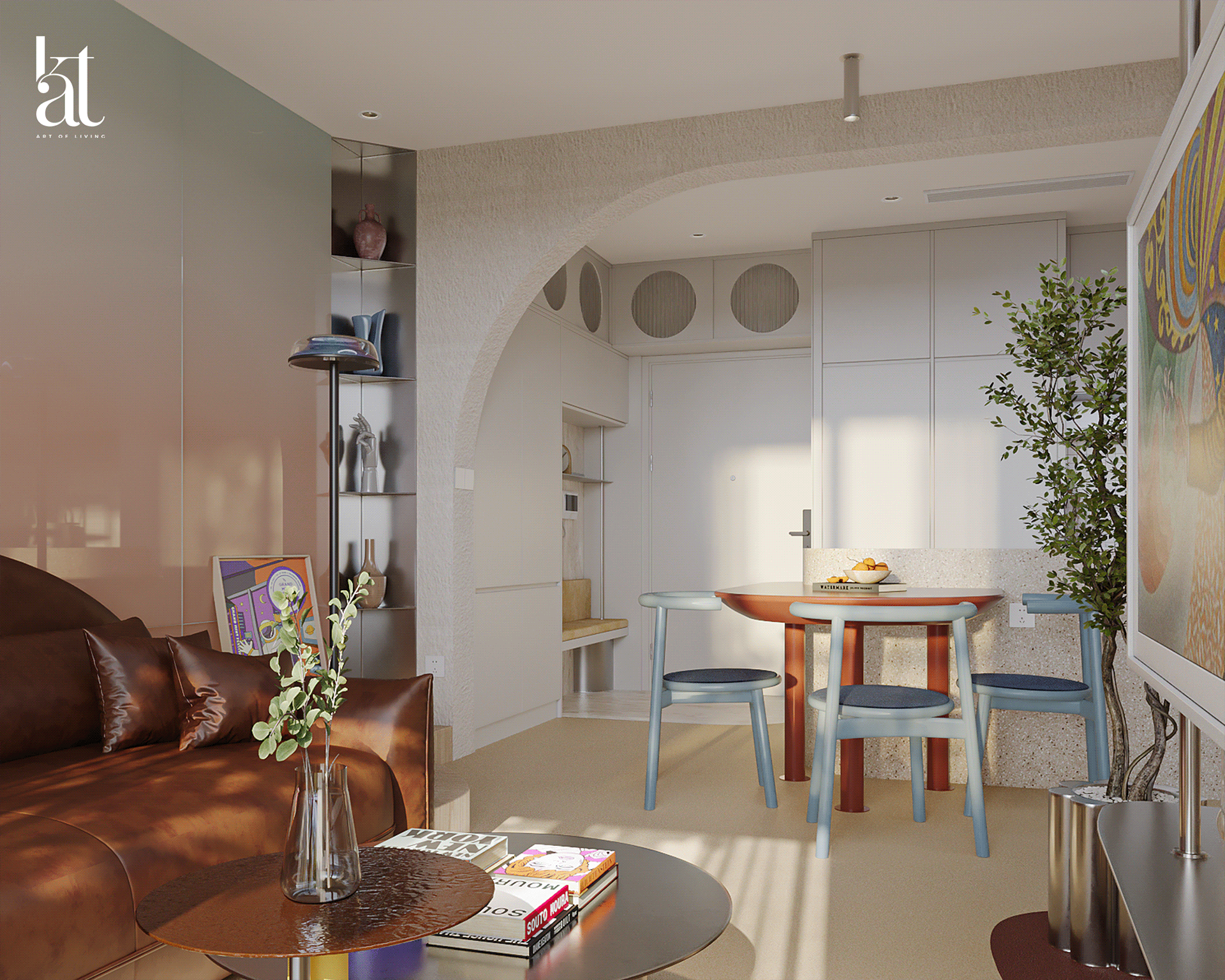 梦幻胶囊公寓丨Kat Studio(设计师Ciosce Nguyen)-28