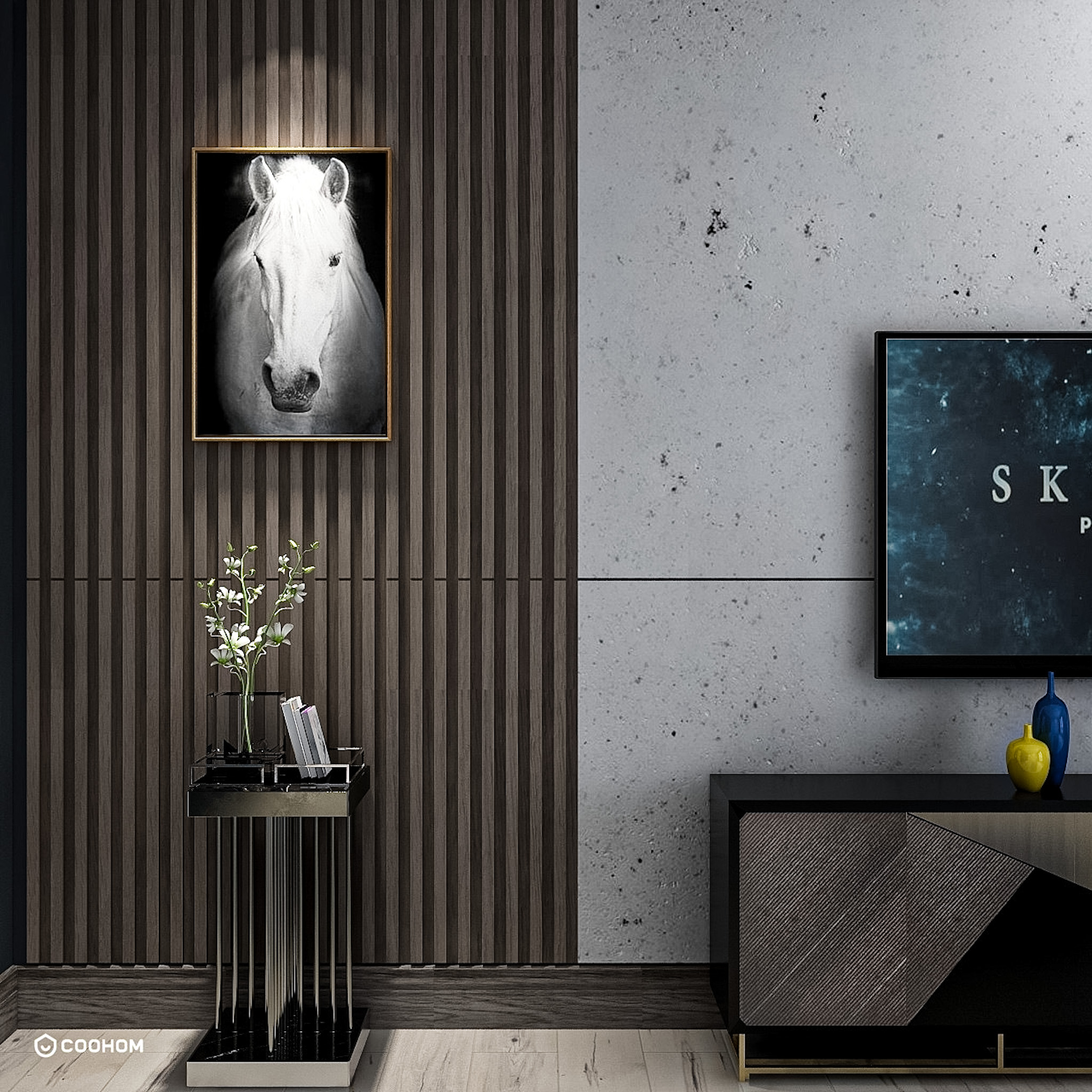 A industrial style livingroom-4