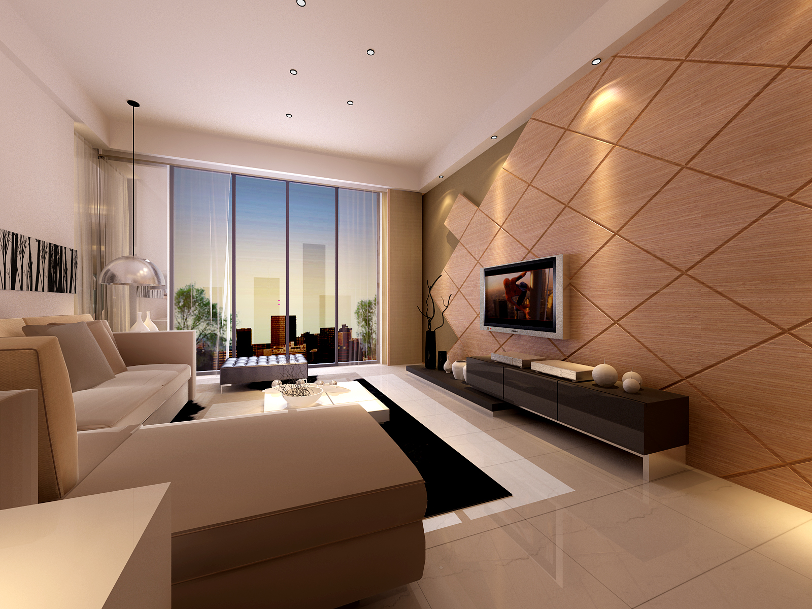 现代简约萧氏设计  安徽安庆 香水百合二期29#楼302室-7