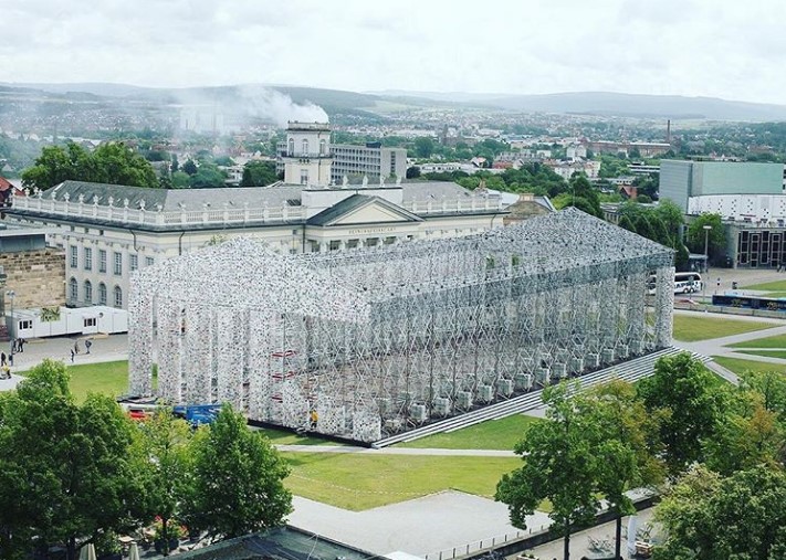 《书本帕台农神庙》建筑装置丨德国卡塞尔丨阿根廷概念艺术家玛尔塔·米努金-24