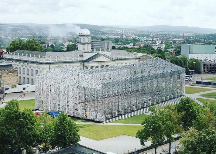 《书本帕台农神庙》建筑装置丨德国卡塞尔丨阿根廷概念艺术家玛尔塔·米努金-24