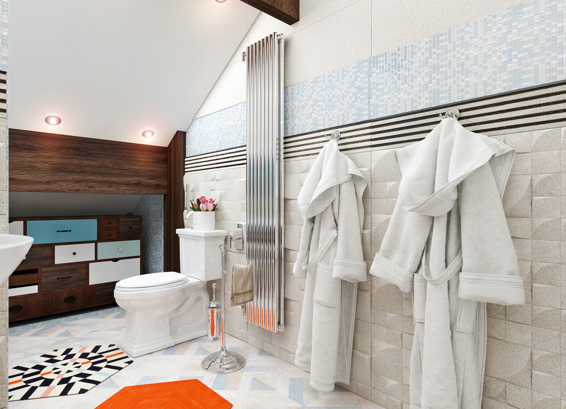 Проект ванной в п. Онуфриевский 9м² — портфолио бюро ARXY-16