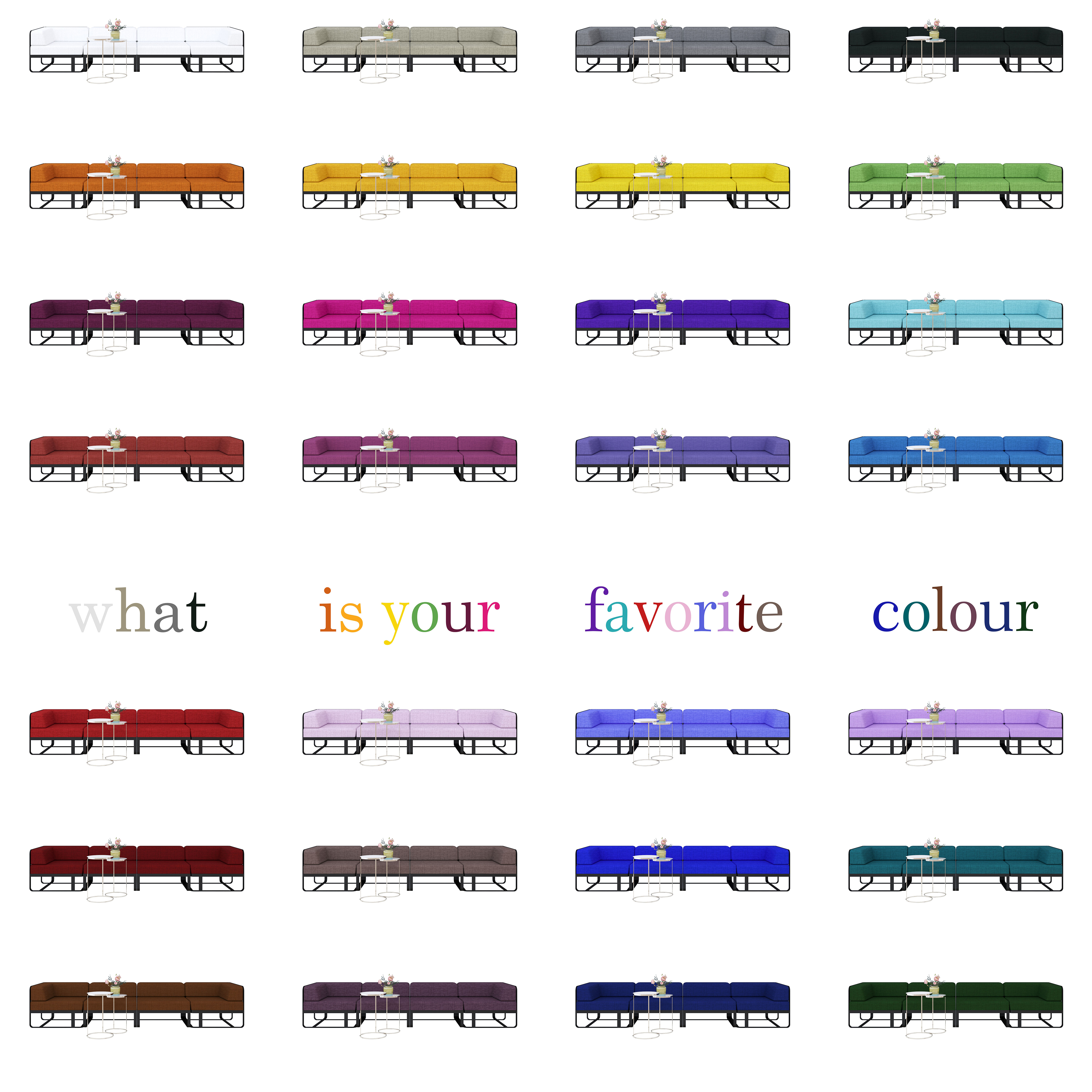 Modular sofa FORKS-14