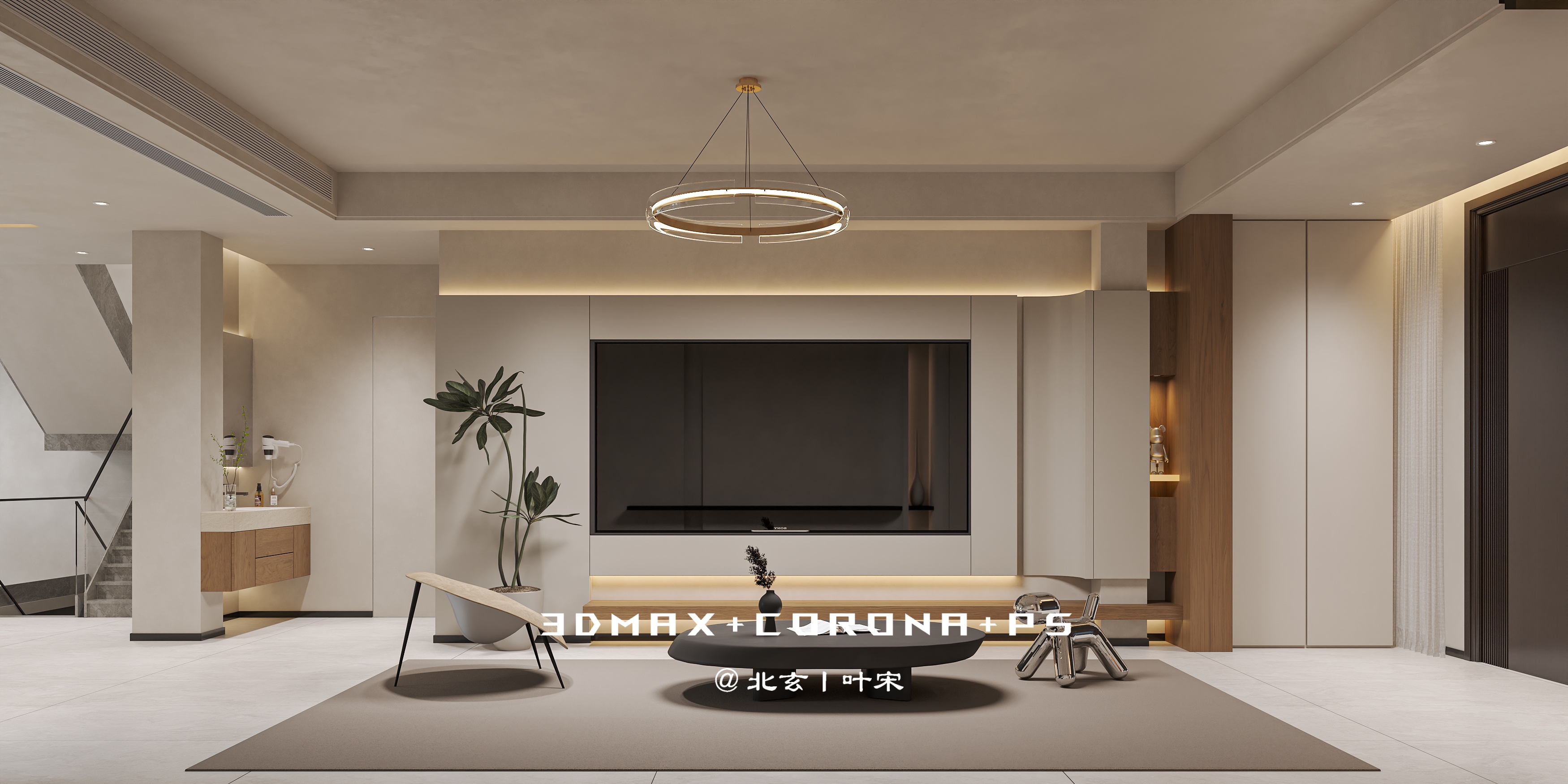 把家“减”到最舒服的状态丨现代简约别墅-15