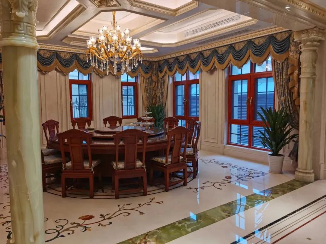 别墅大理石装饰实拍案例丨中国随州丨叶胤祥设计事务所-37